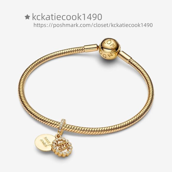 Pandora Happy Birthday Cake Dangle Charm - Picture 4 of 6